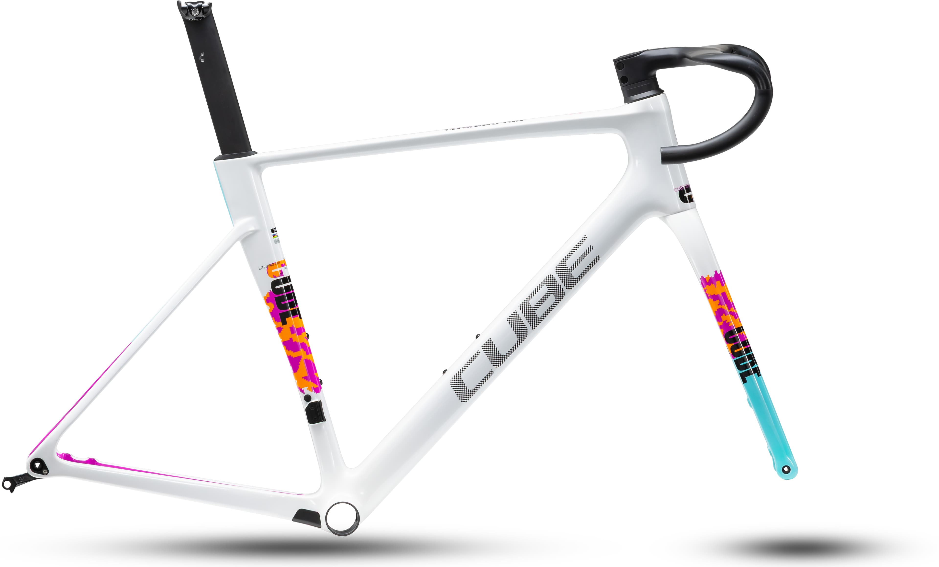 Cube Litening AIR C:68X Frameset graphic´n´white - Bikecenter Schager