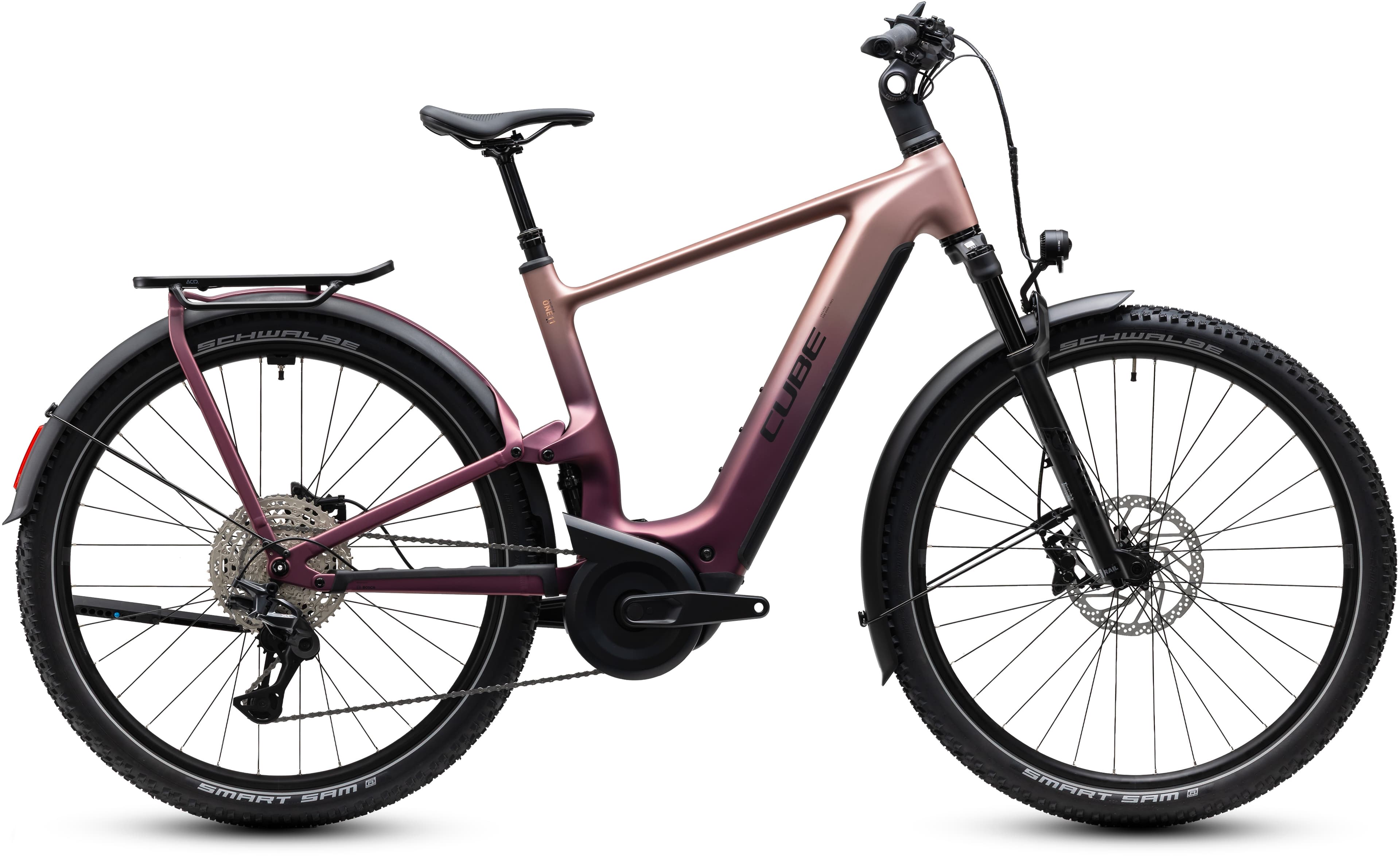 Cube Nuride Hybrid ONE11 HPC SLX 800 mauve´n´black - Bikecenter Schager