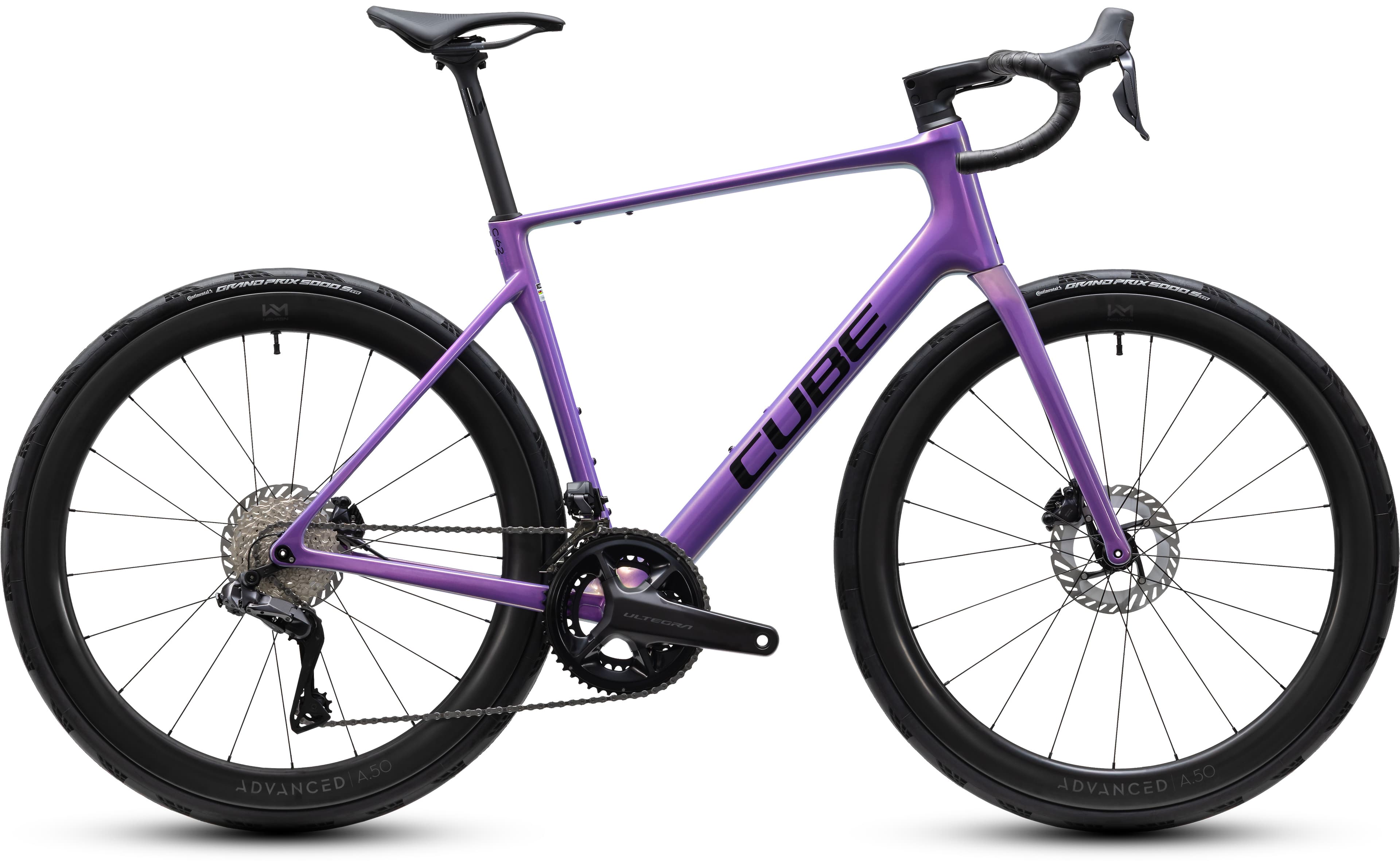 Cube Attain C:62 SLT cosmicpurple´n´black - Bikecenter Schager
