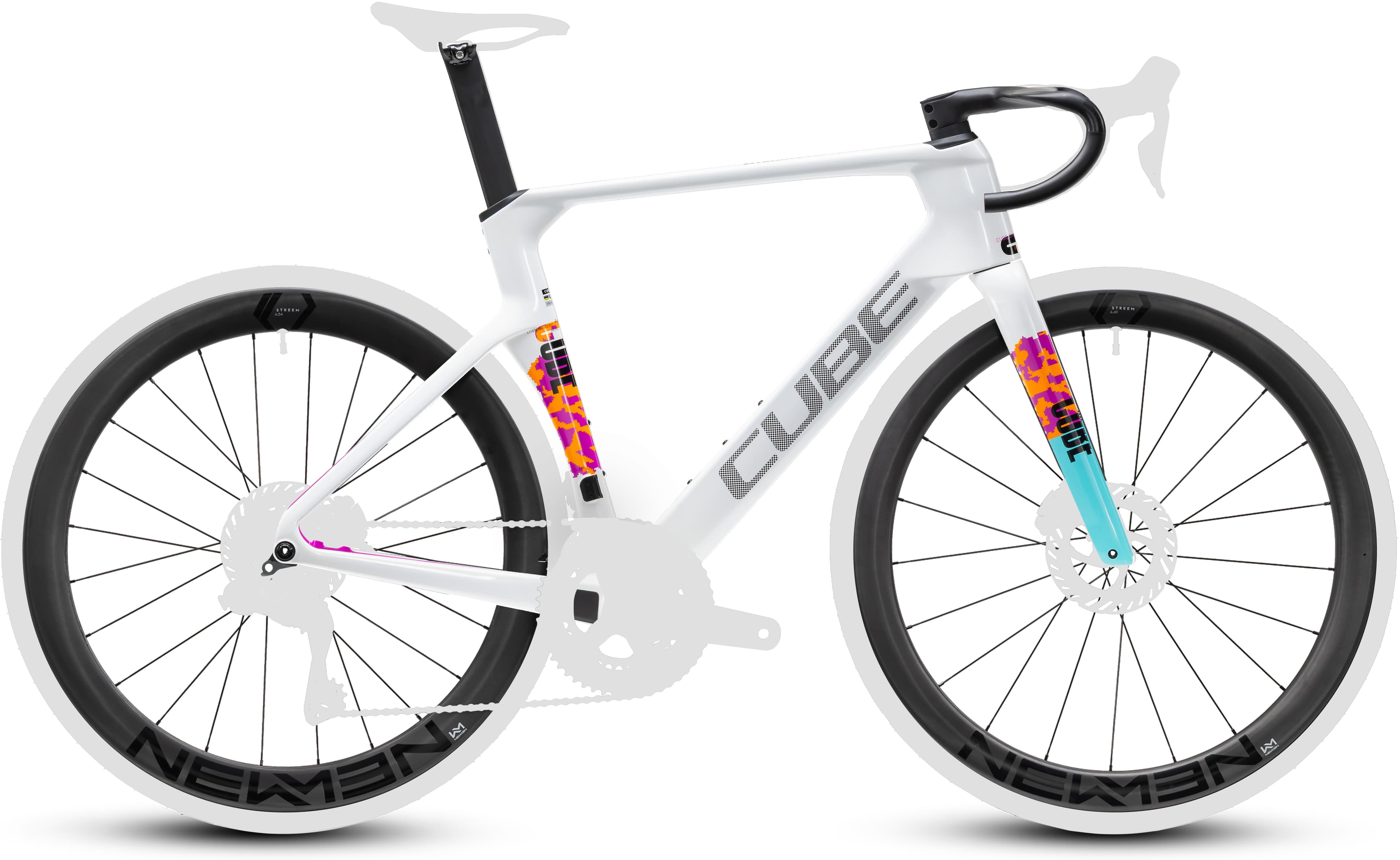 Cube Litening AERO C:68X Frameset graphic´n´white - Bikecenter Schager
